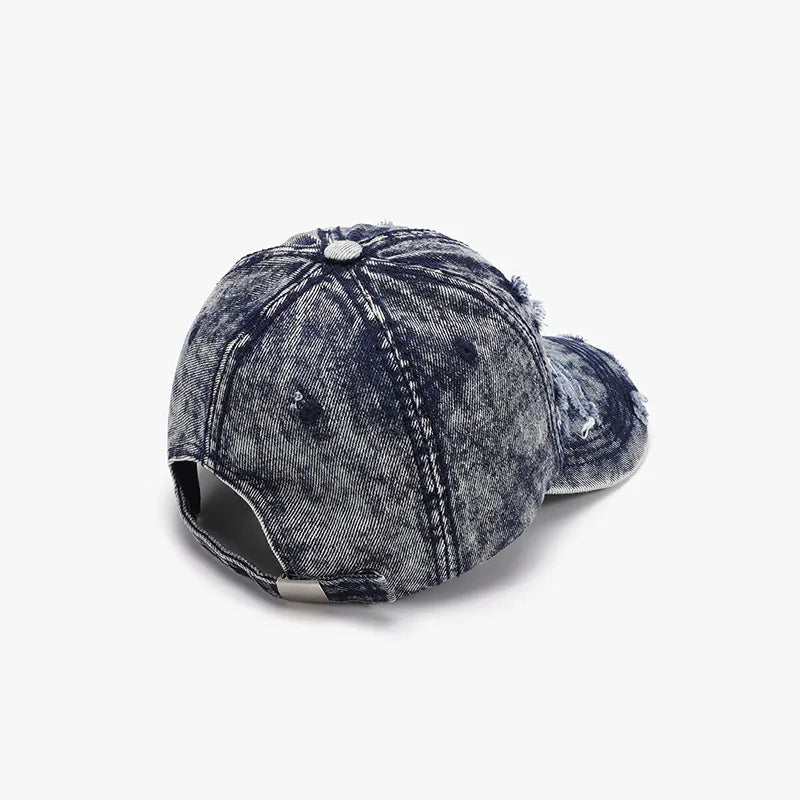 Distressed Cotton Baseball Cap Casual Streetwear Style Secondary image