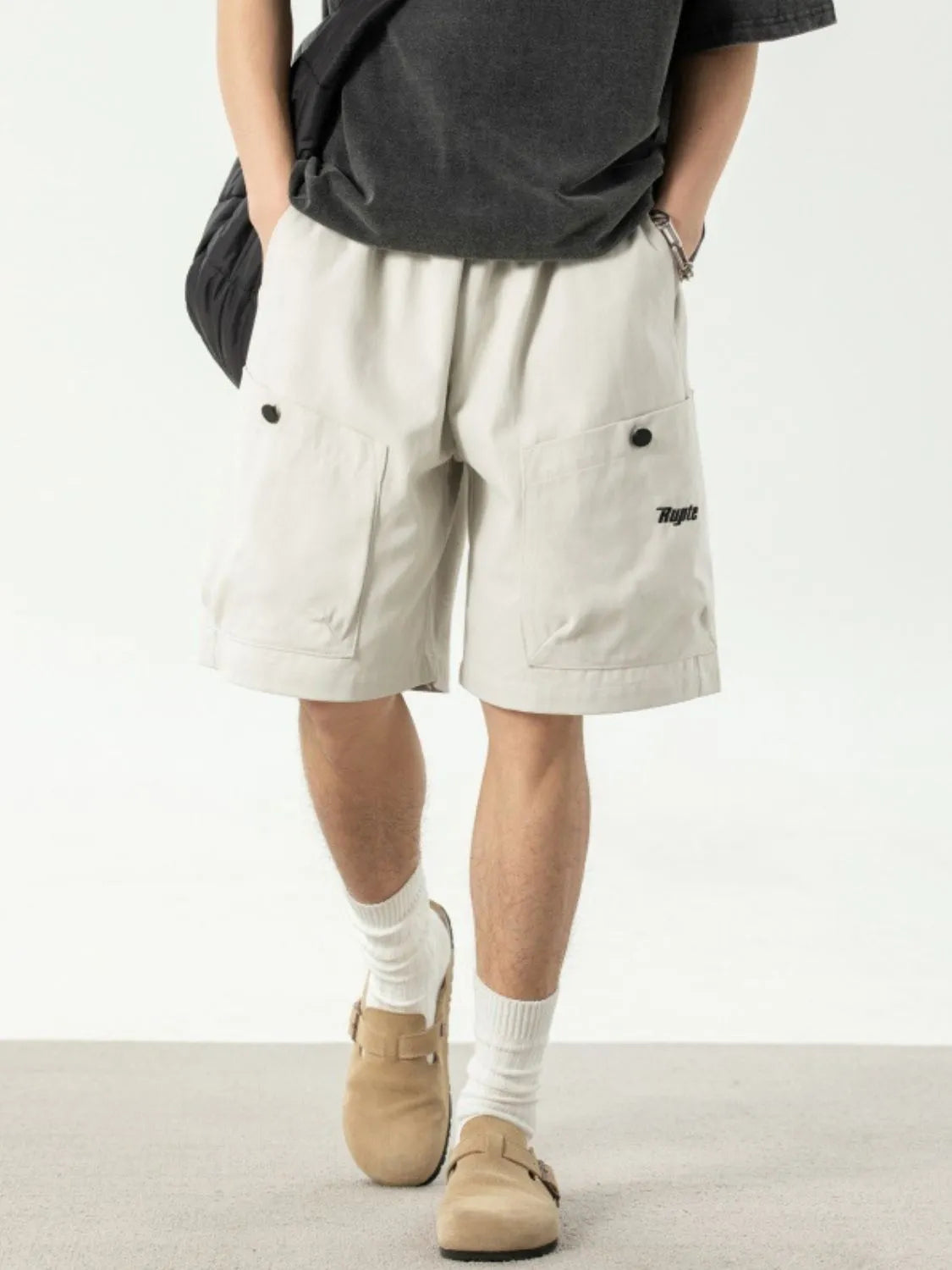 Men’s Plus Size Drawstring Shorts with Pockets Casual Fit Secondary image