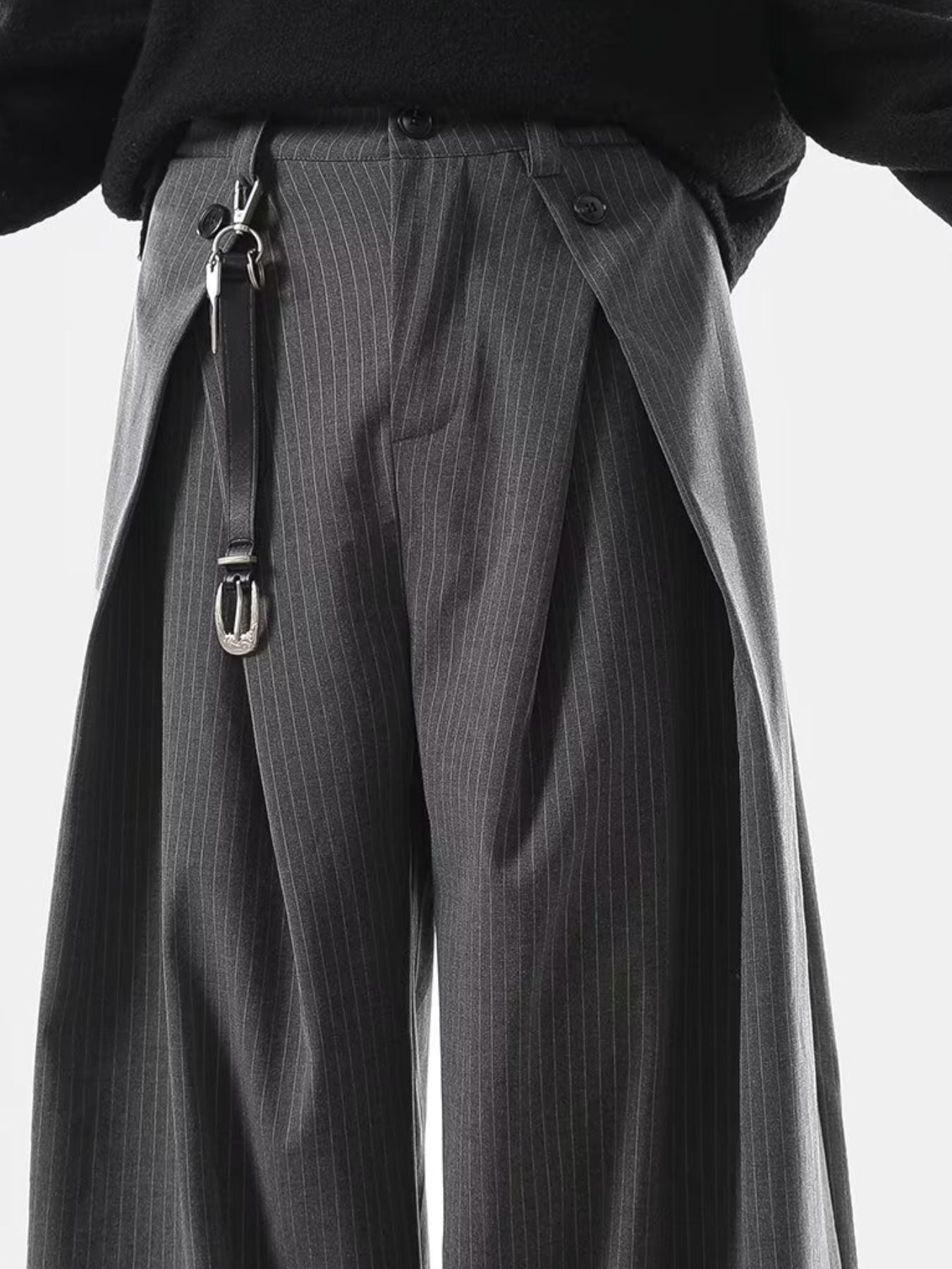 Men’s Plus Size Striped Pants Casual Streetwear Style Secondary image