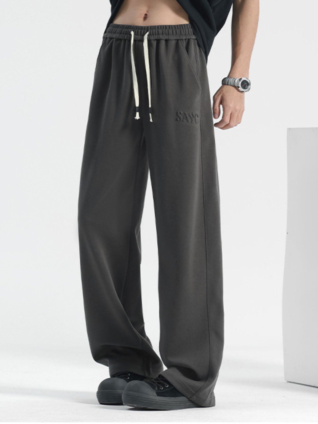 Men’s Plus Size Casual Drawstring Pants Comfort Streetwear Secondary image